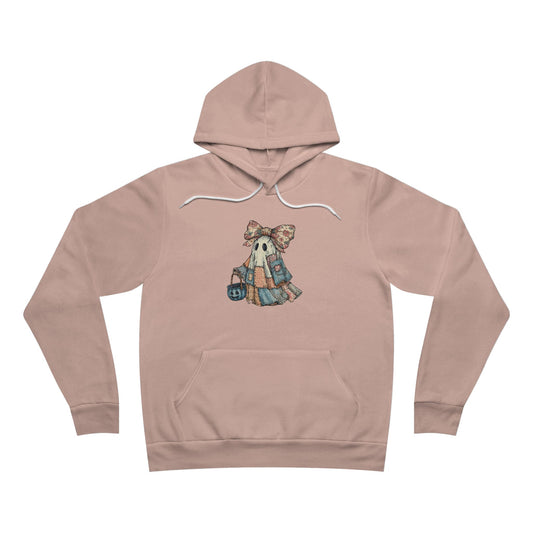 Patchwork Ghost Girl Halloween Hoodie for Women