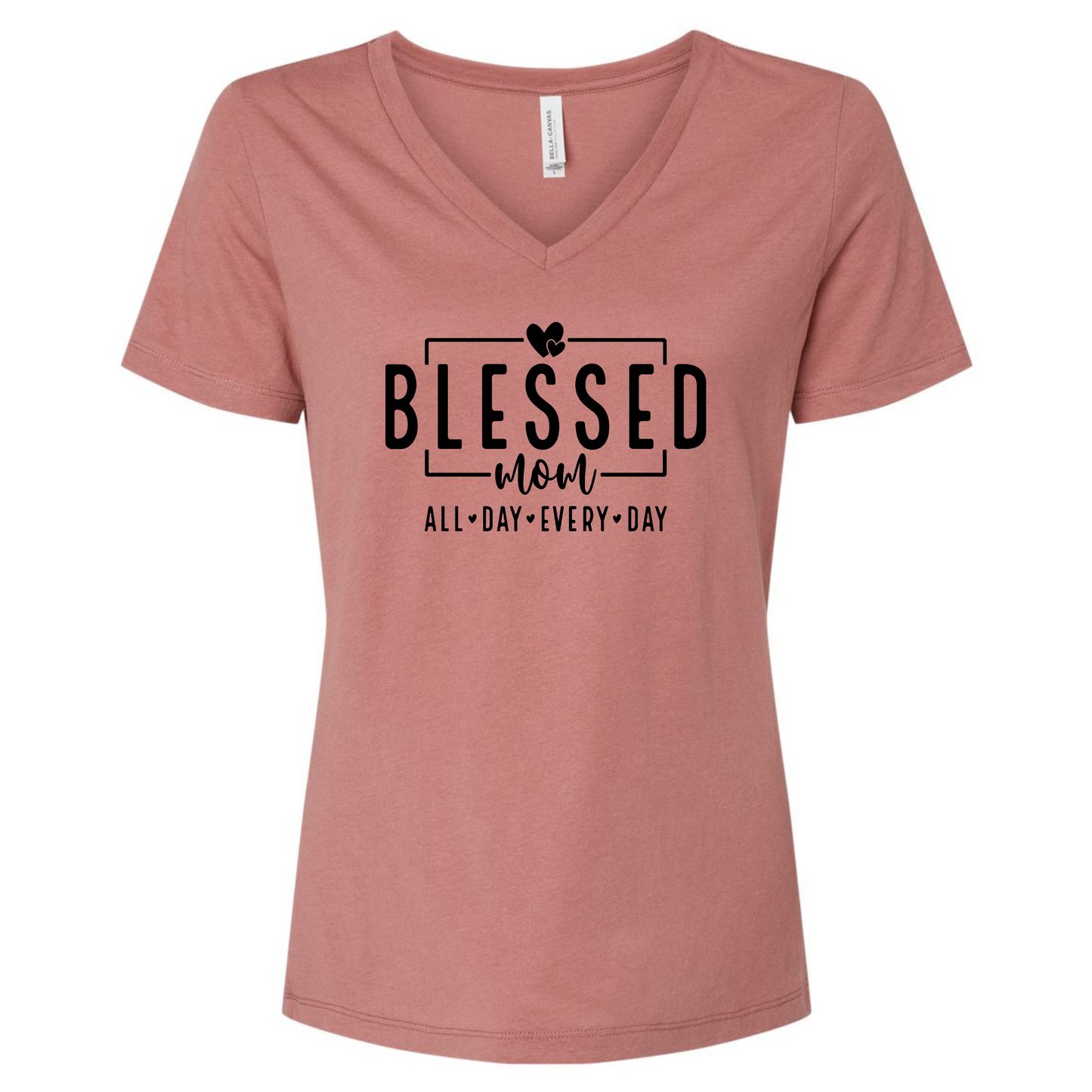 Blessed Mama Shirt in mauve