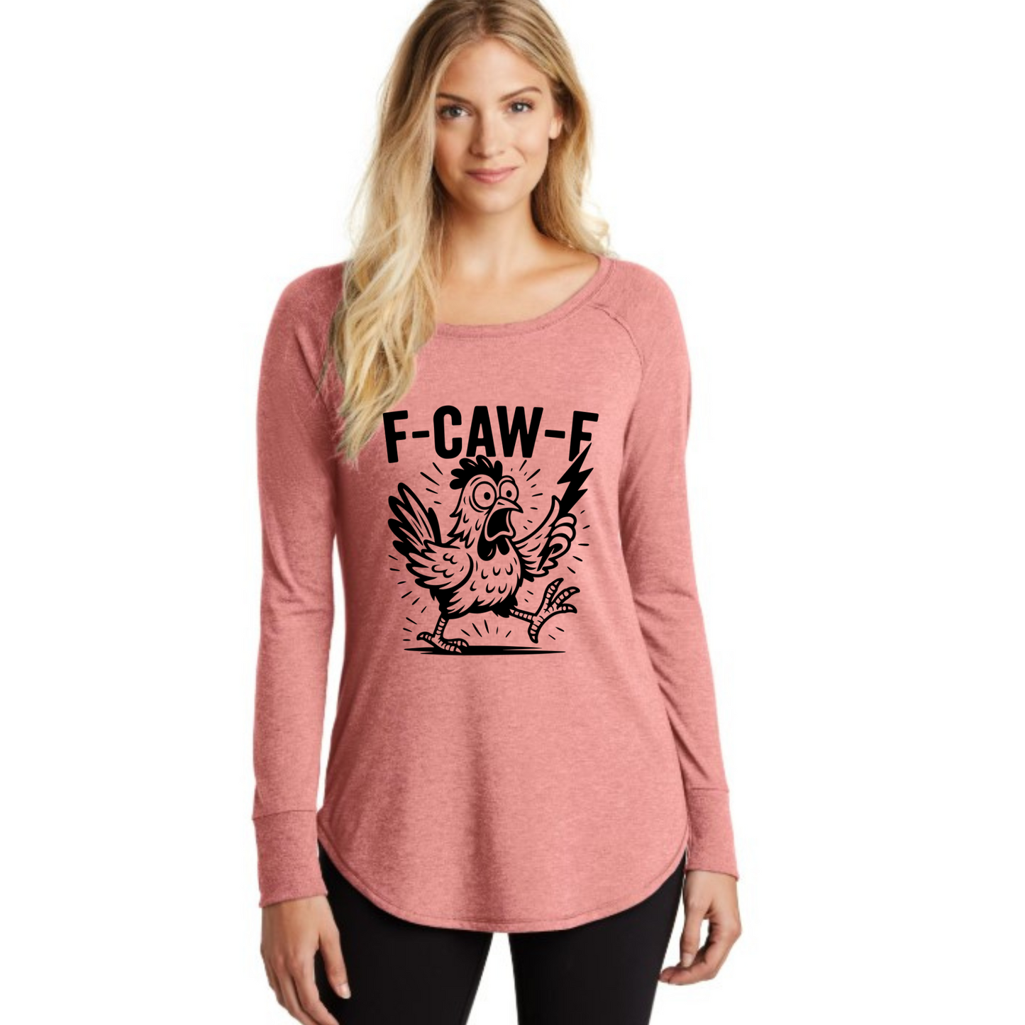 F-CAW-F chicken funny shirt for women