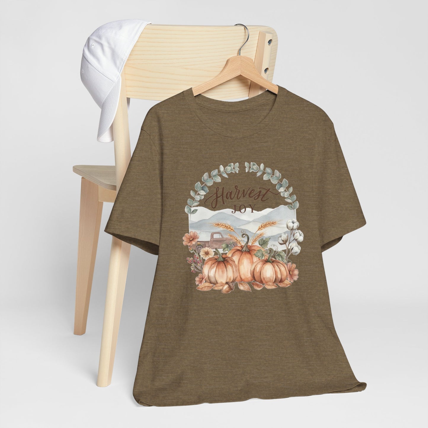Harvest Joy Fall Pumpkin Graphic Tee | Cozy Autumn Shirt | Farmhouse Fall T-Shirt | Boutique Women's Graphic Tee