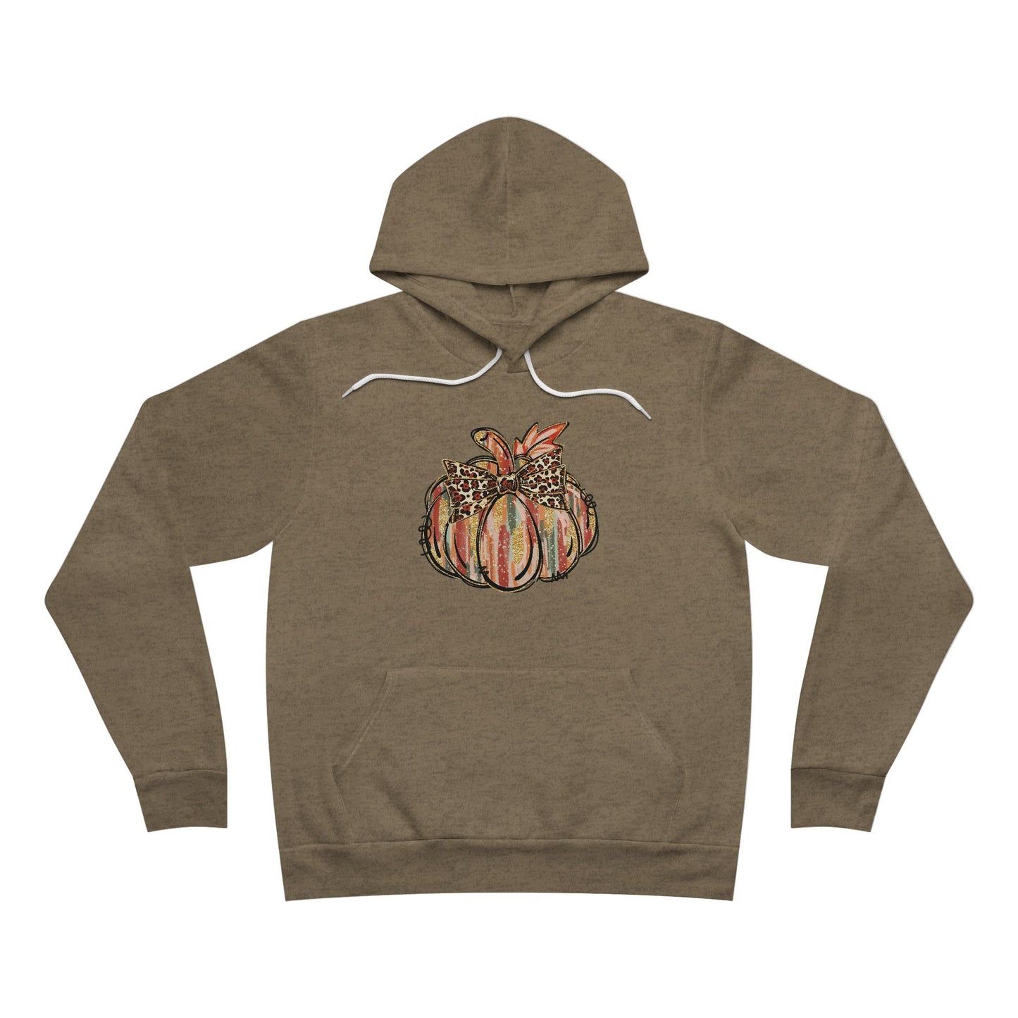 Leopard Bow Pumpkin Hoodie – Cute Fall Graphic Sweatshirt