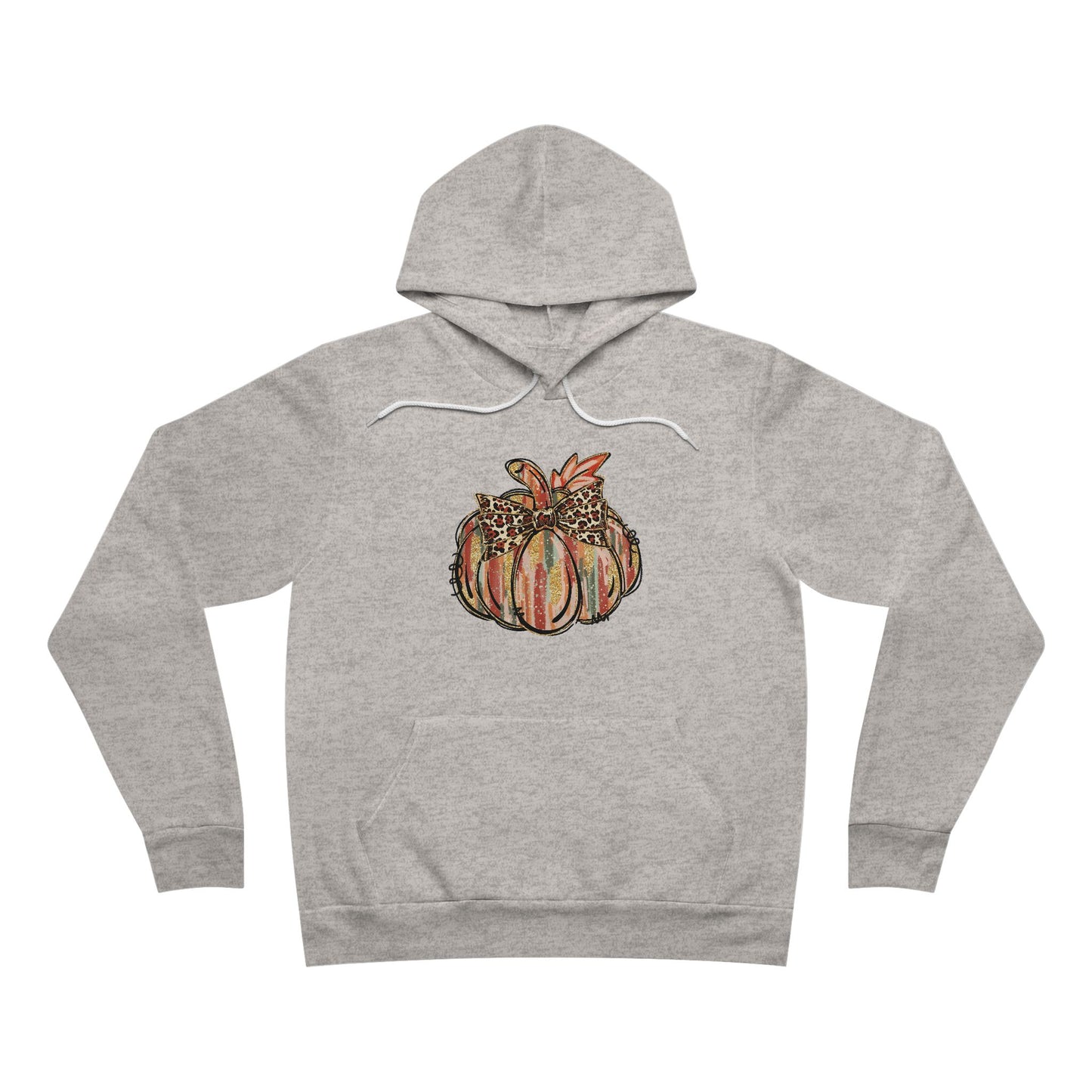 Leopard Bow Pumpkin Hoodie – Cute Fall Graphic Sweatshirt