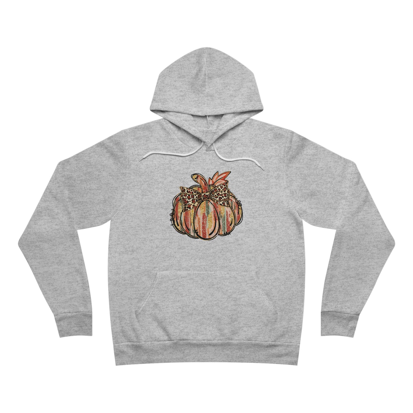 Leopard Bow Pumpkin Hoodie – Cute Fall Graphic Sweatshirt