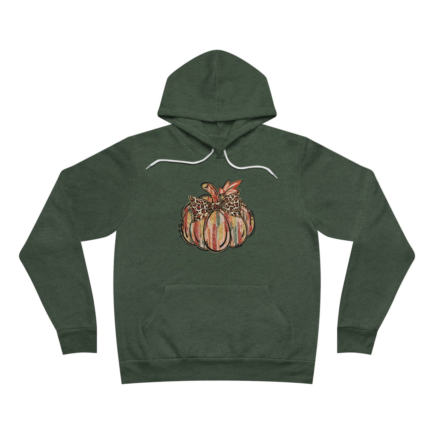 Leopard Bow Pumpkin Hoodie – Cute Fall Graphic Sweatshirt