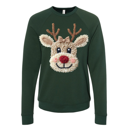 Cuddly Reindeer Cozy Sweatshirt