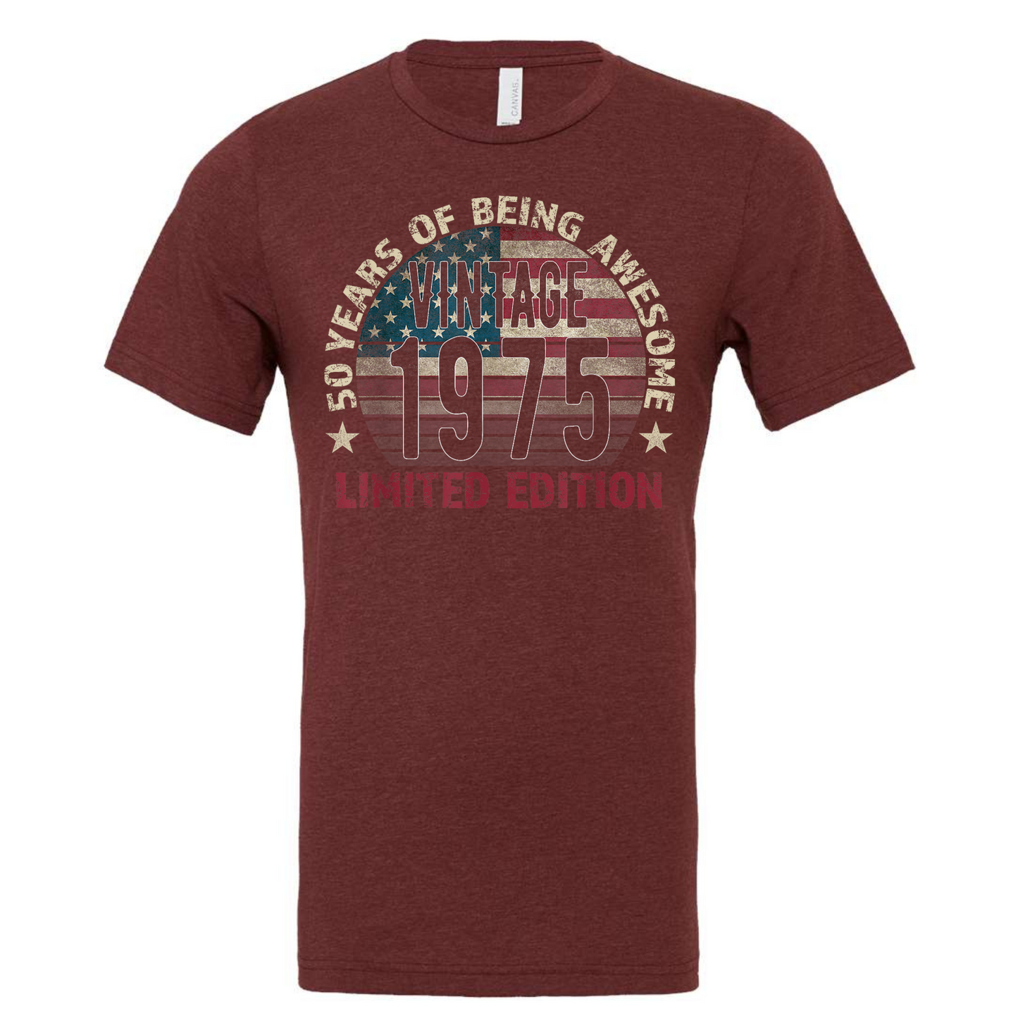 Vintage 1975 Limited Edition t-shirt celebrating 50 years.