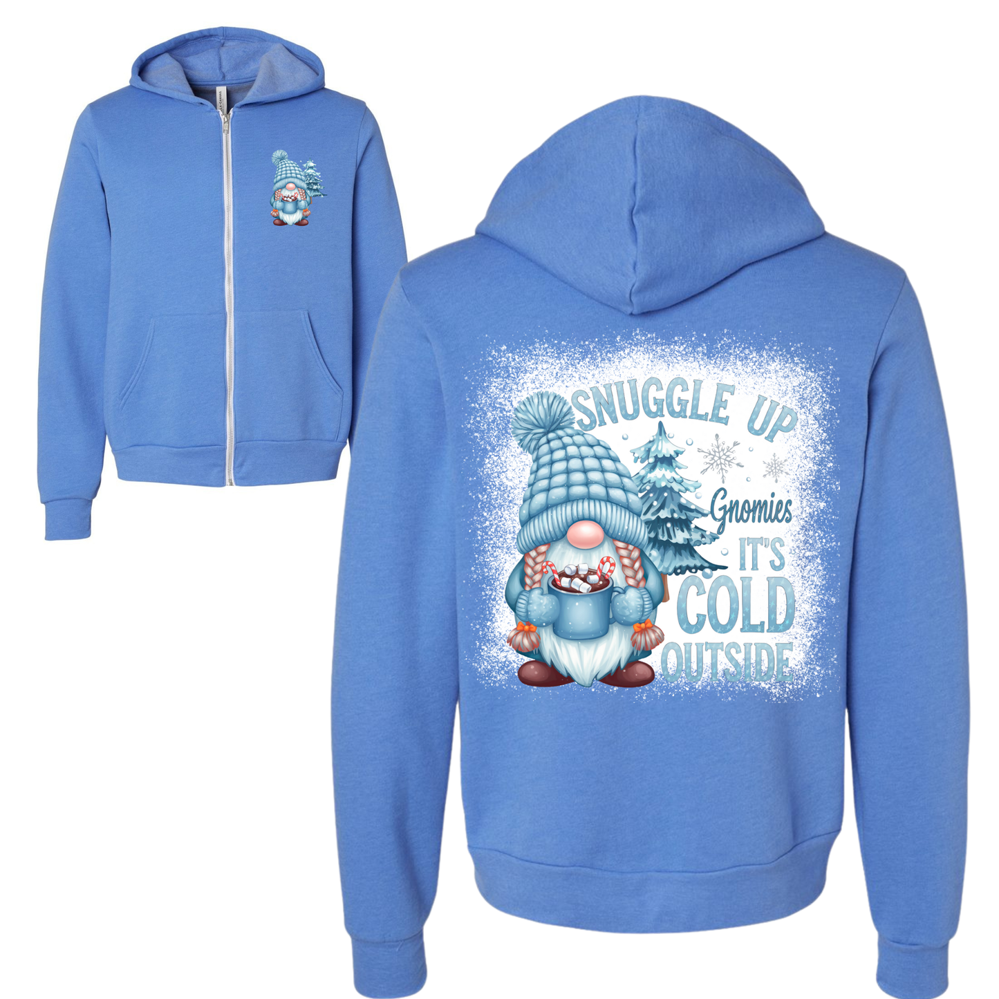 Gnome It's Cold Outside Zip Up Hoodie