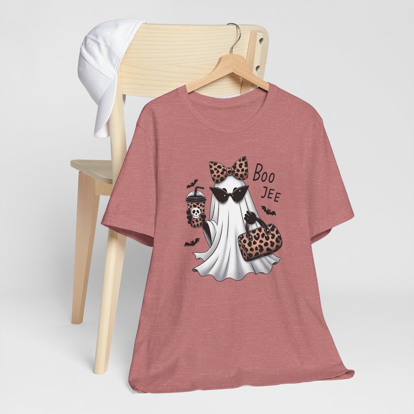 Boo Leopard Ghost Halloween Tee