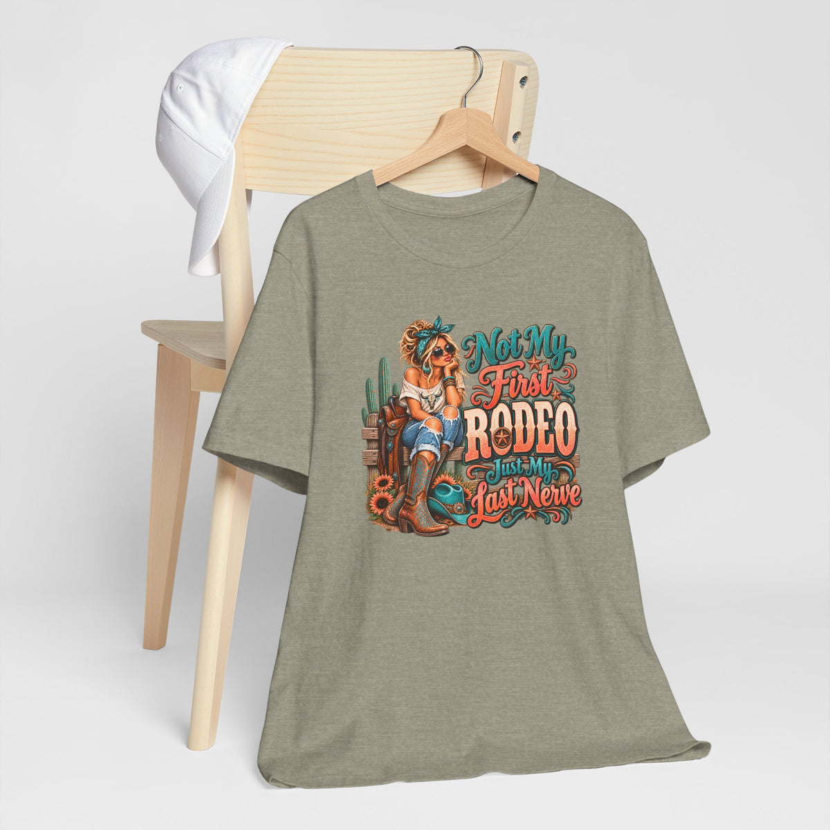 Not My First Rodeo Western Cowgirl Graphic T-Shirt