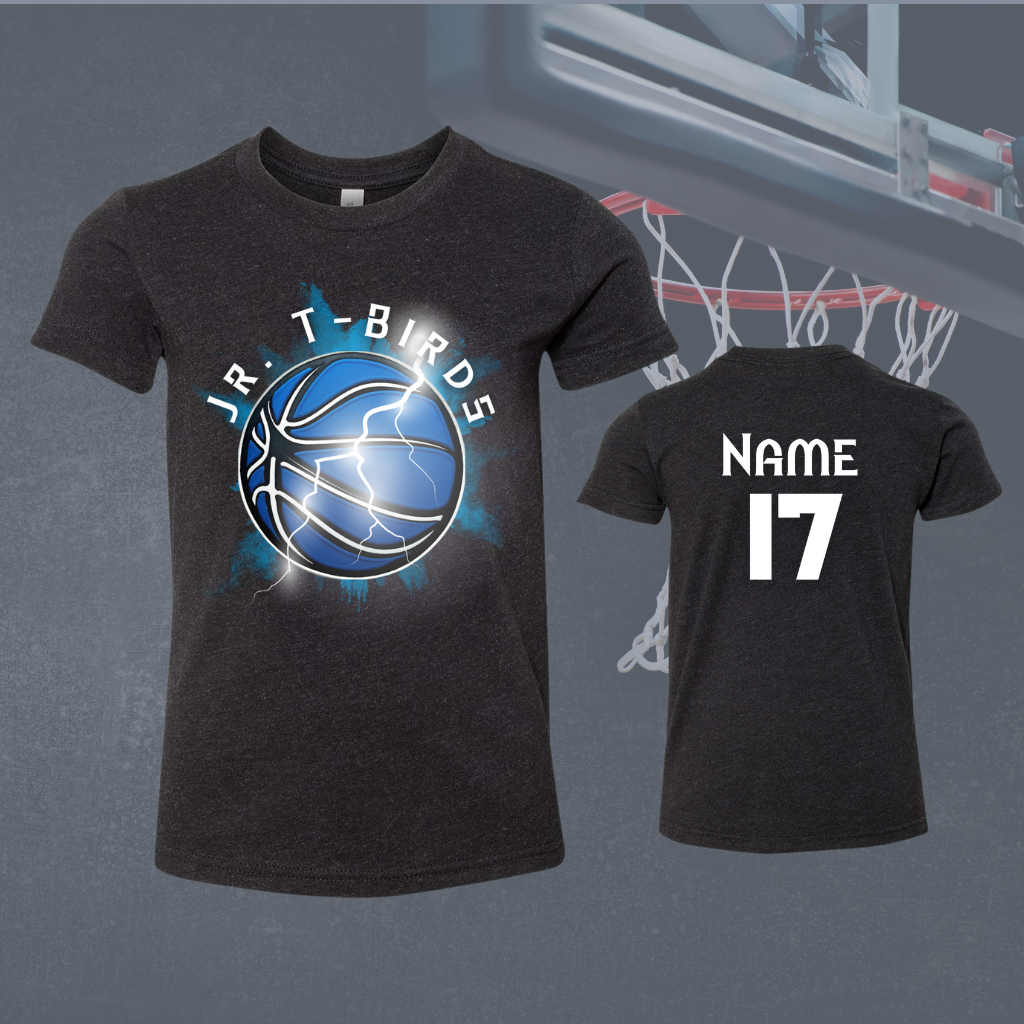 Jr TBird Tee Youth customizable basketball shirt for young athletes