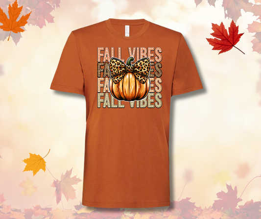 Fall vibes with a pumkin tee shirt