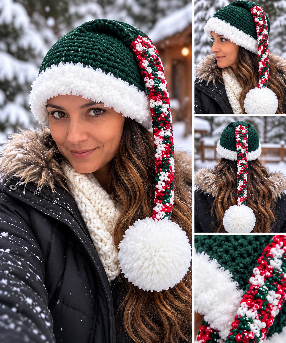 Handmade Crochet Long-Tail Hats – CLOSEOUT