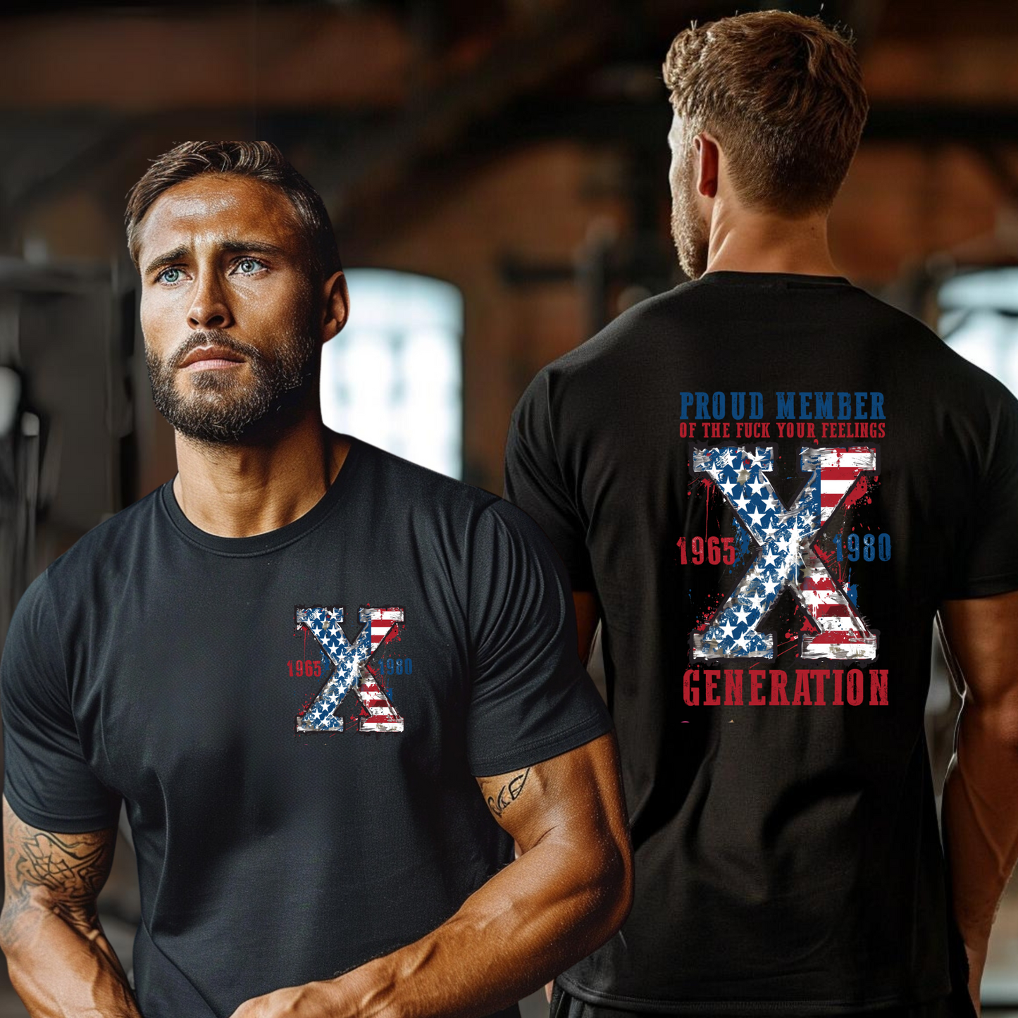 Gen X Crew Neck Shirt in Black