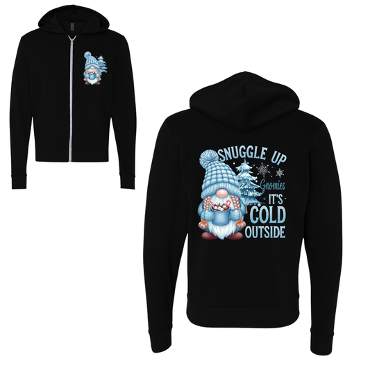 Gnome It's Cold Outside Zip Up Hoodie
