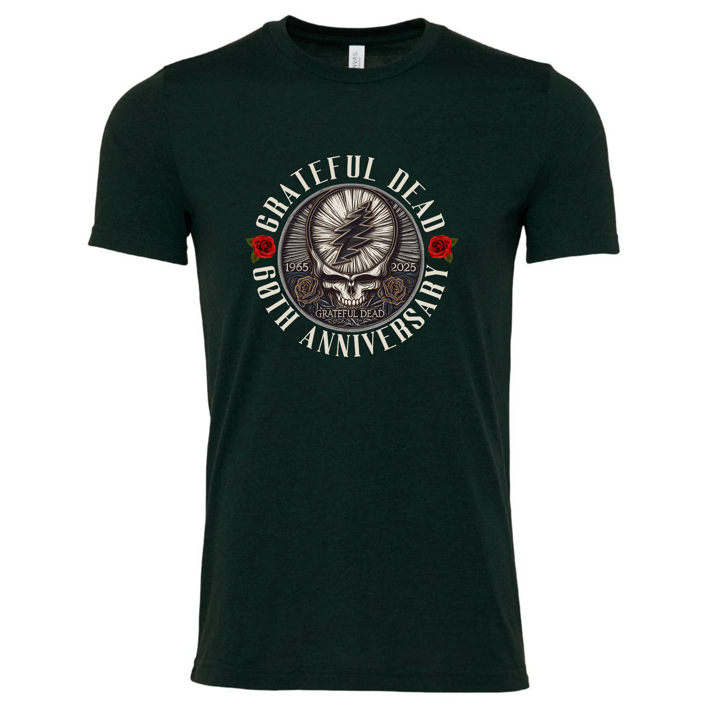 Grateful Dead 60th Anniversary Emerald Green Tee