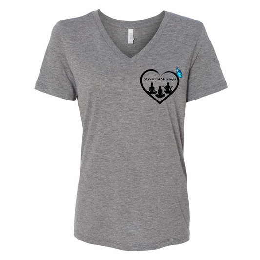 Mystical Mustangs vneck womans shirt