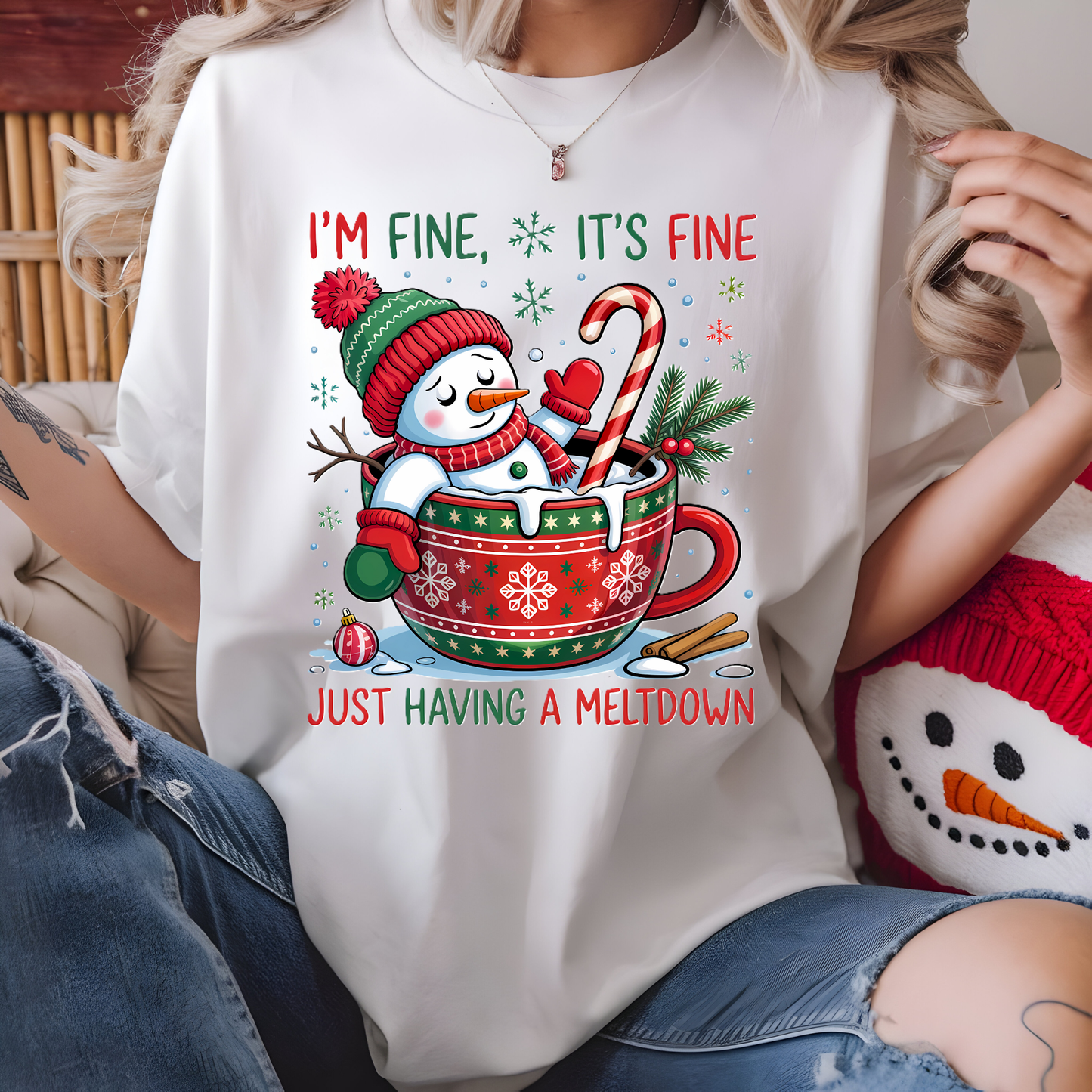 I'm Just Having a Melt Down White Tee