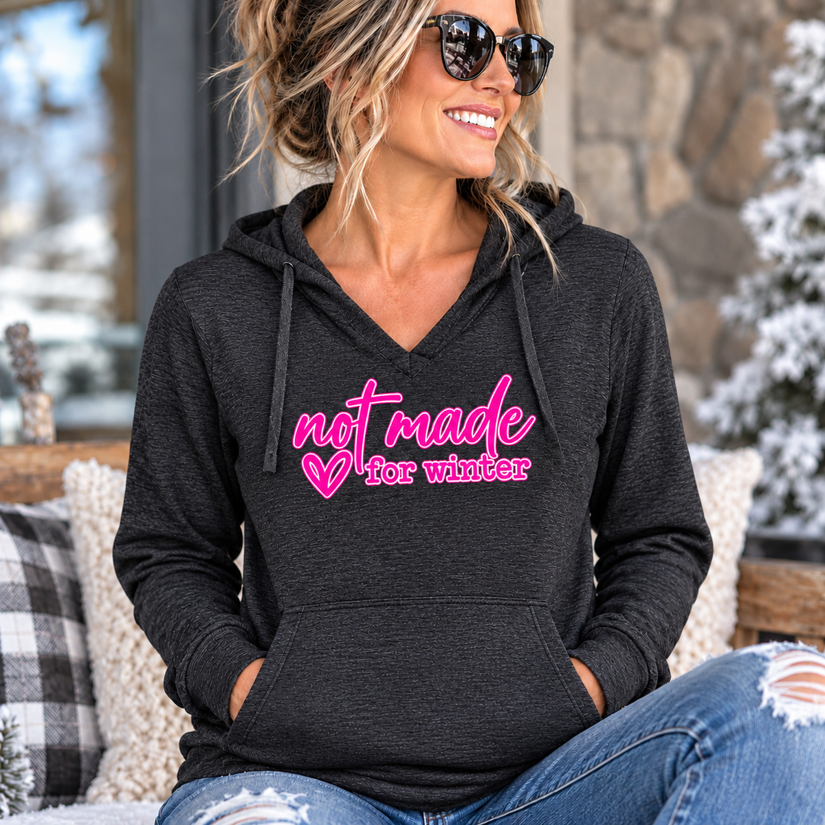 Not Made for Winter Women's Long Sleeve Hoodie