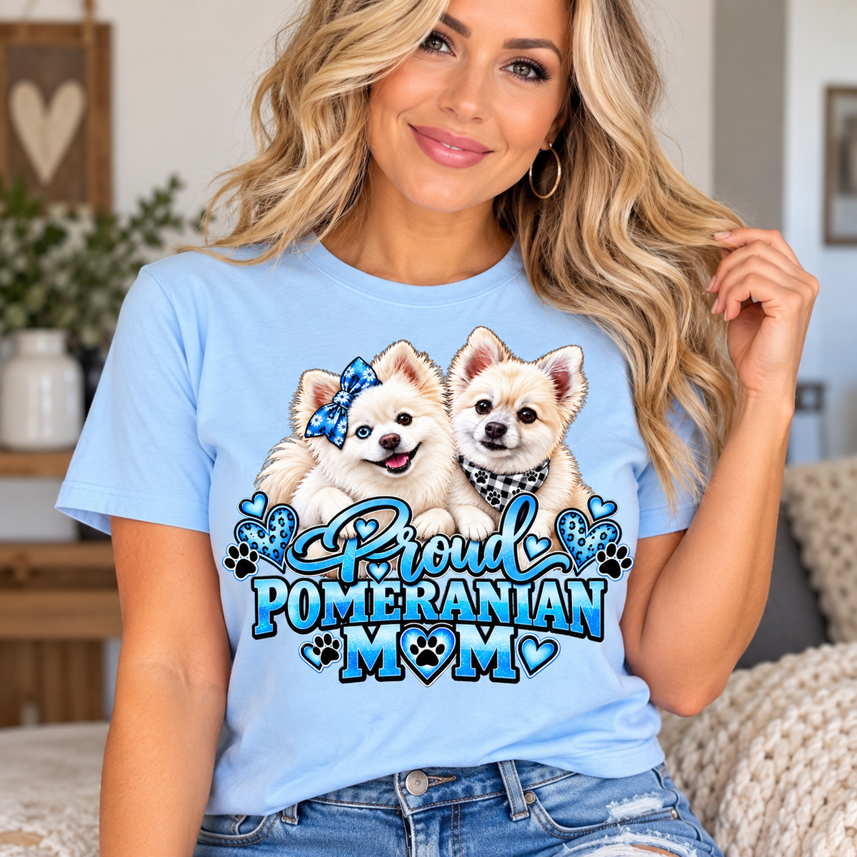 Proud Pomeranian Mom Shirt | Cute Pom Dog Lover Tee