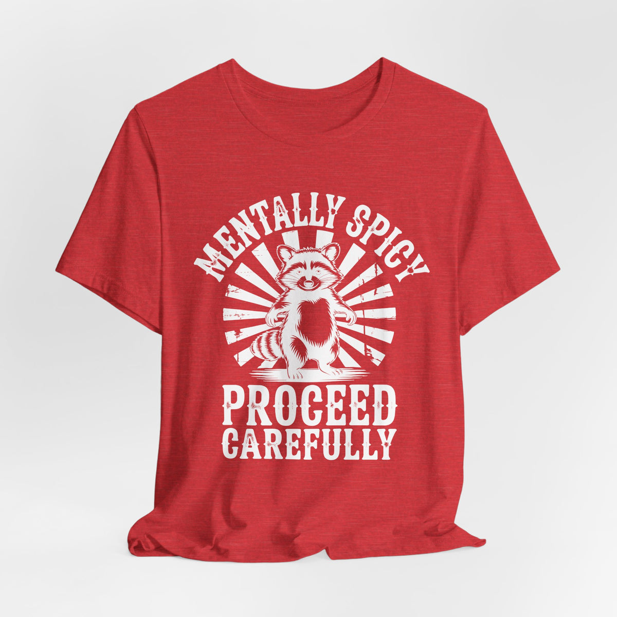 Sarcastic Sunshine Raccoon Tee - Red