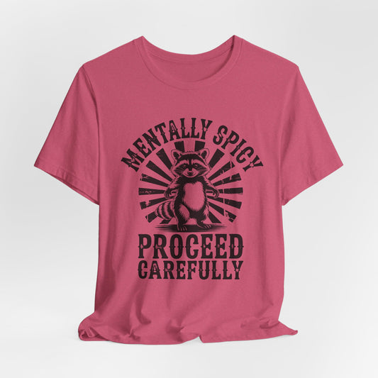 Sarcastic Sunshine Raccoon Tee - berry