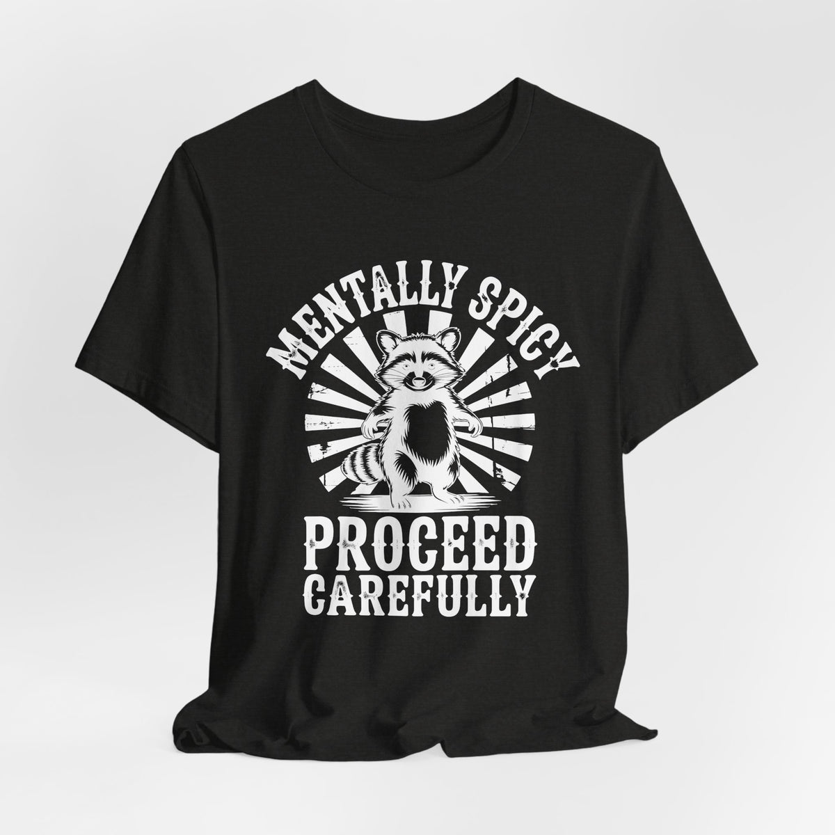 Sarcastic Sunshine Raccoon Tee - black