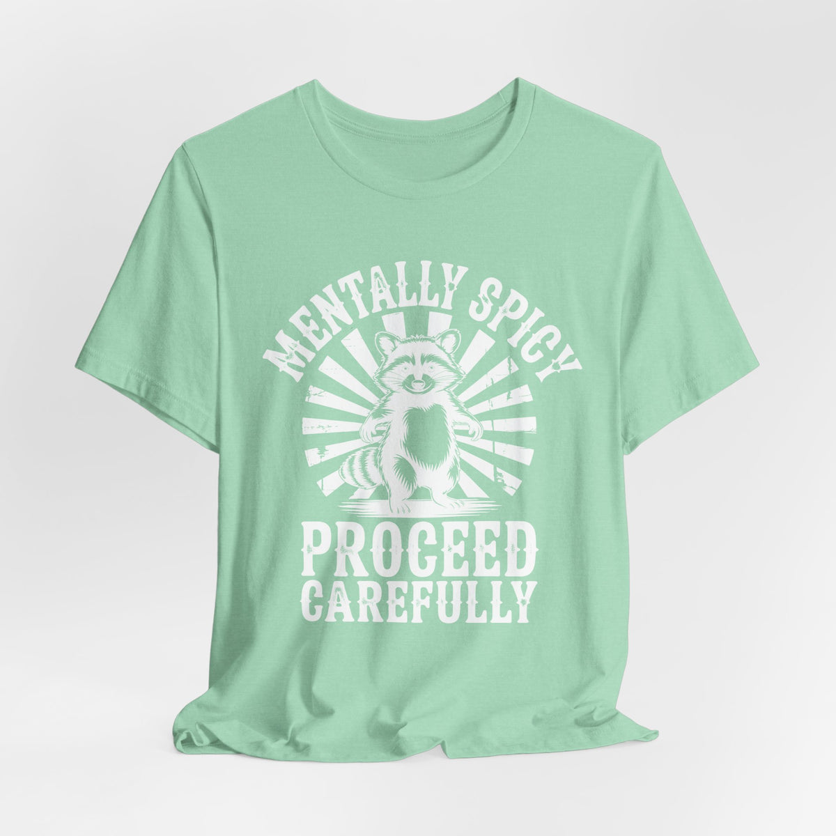 Sarcastic Sunshine Raccoon Tee - mint