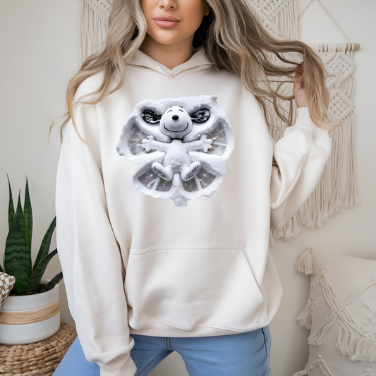 Snoopy Snow Angel Hoodie – Cozy Winter Vibes