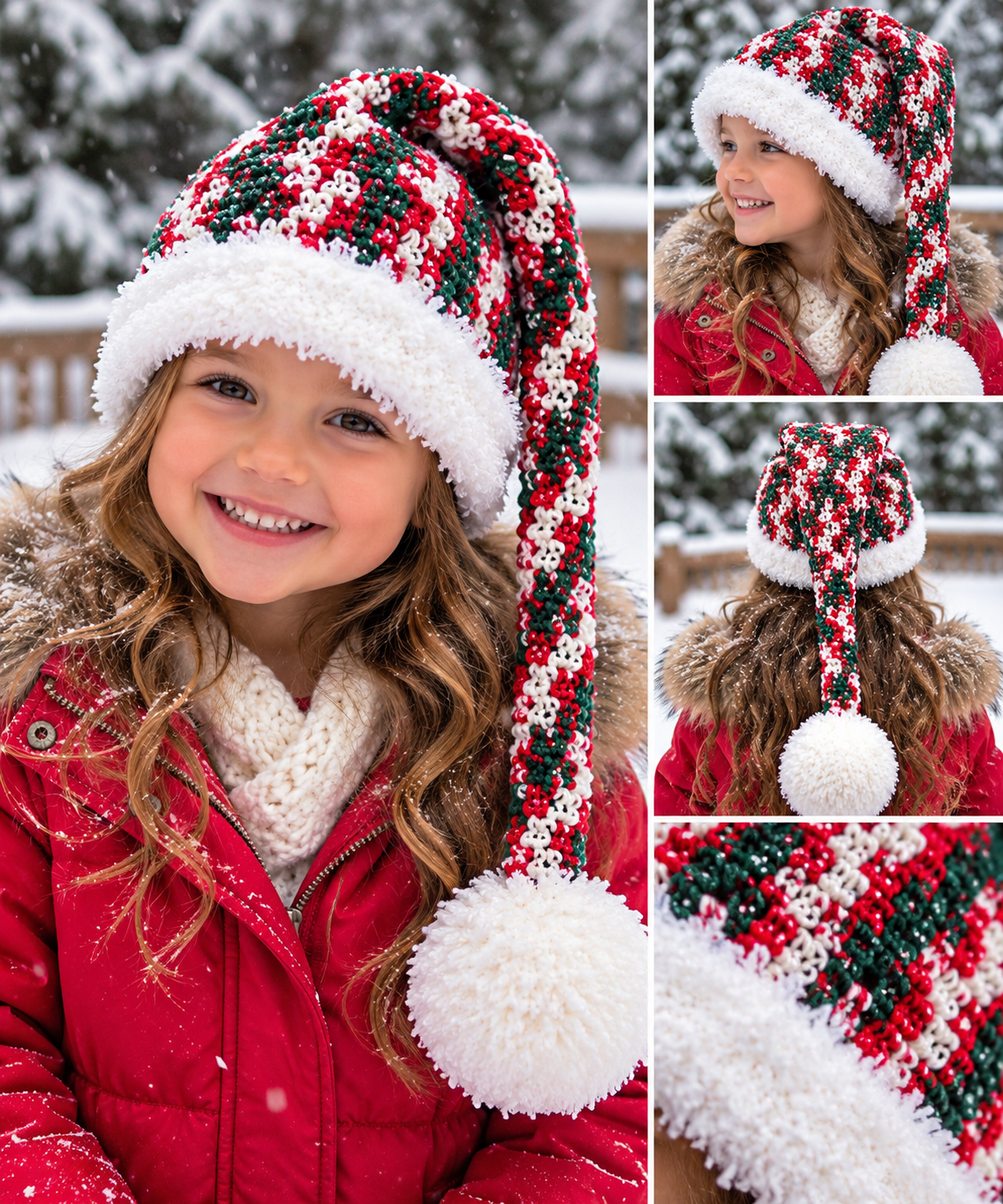 Handmade Crochet Long-Tail Hats – CLOSEOUT