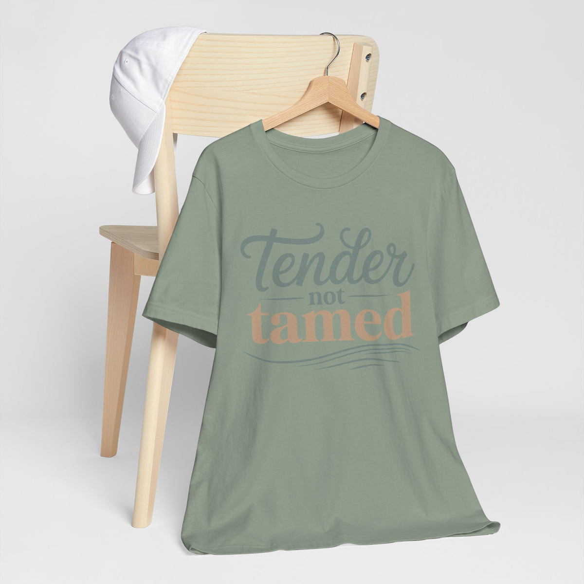 Tender Not Tamed Tee - heather olive