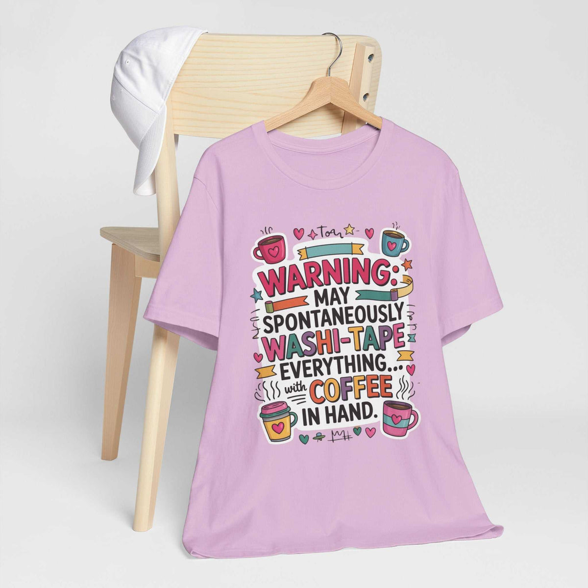 Warning May Spontaneously Washi Tape - lilac