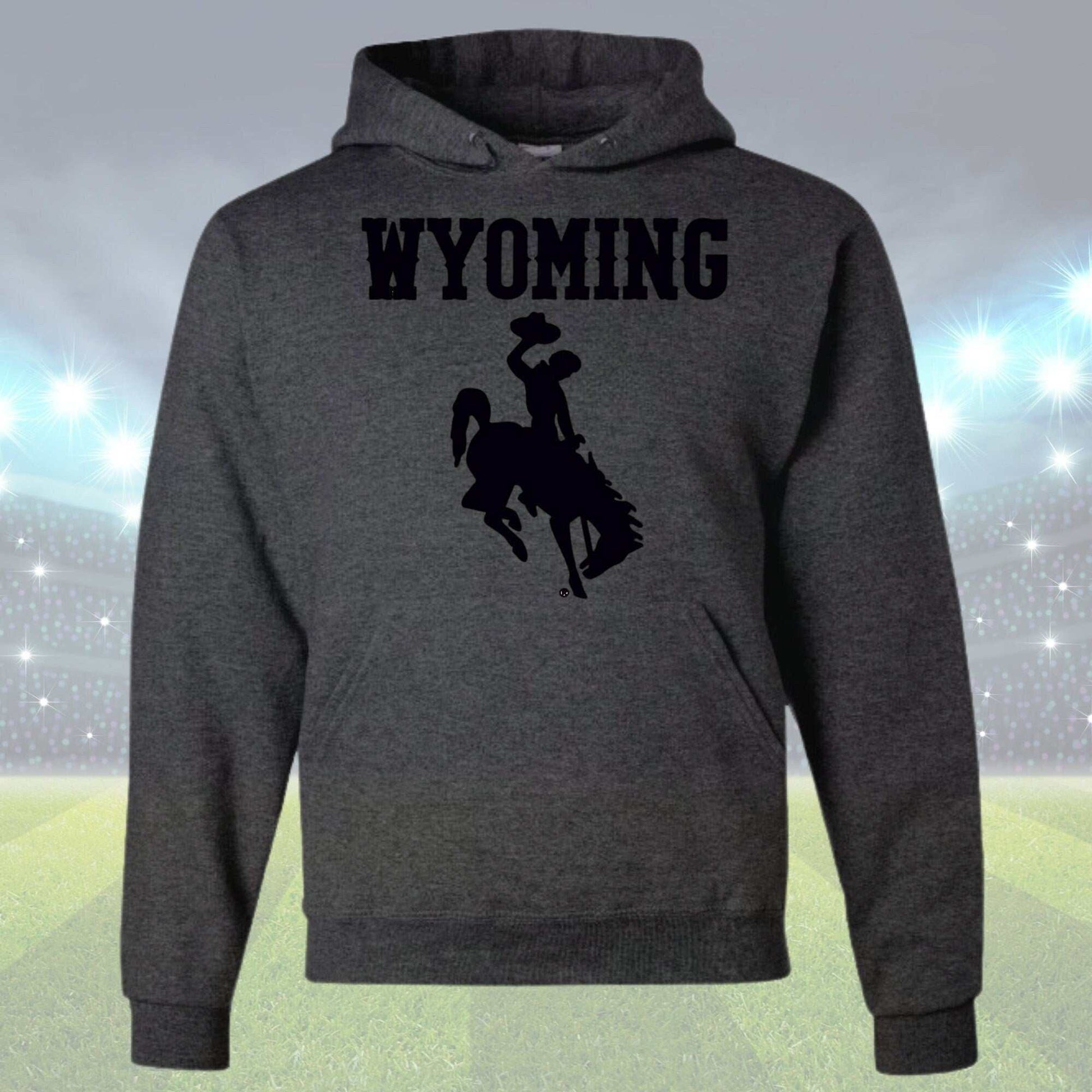 Bucking Horse Hoodie Officially licensed Univeristy of Wyoming Apparel