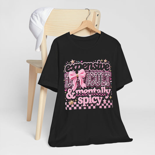 mentally spicy shirt - black