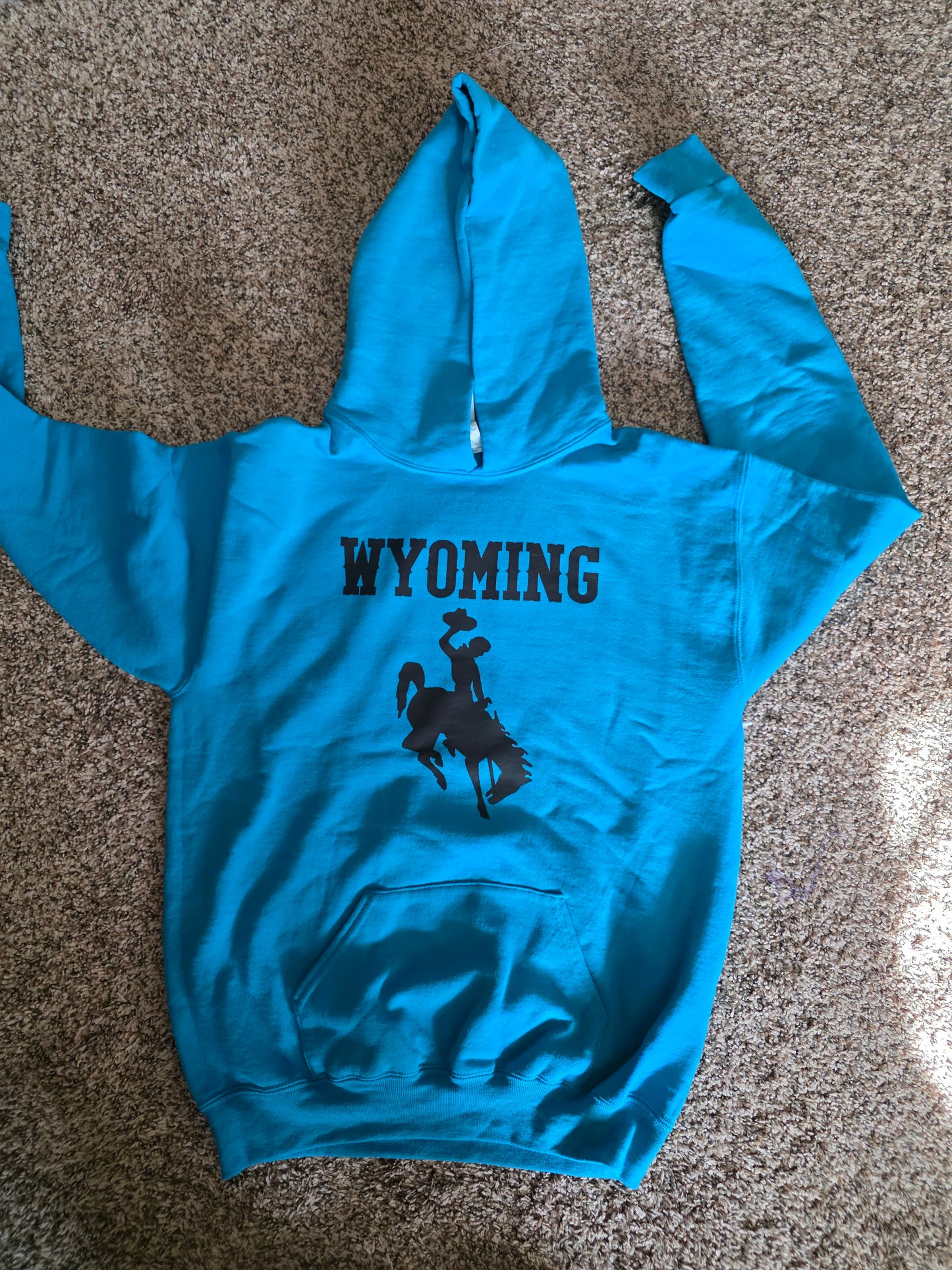 Wyoming cowboy kids hoodies