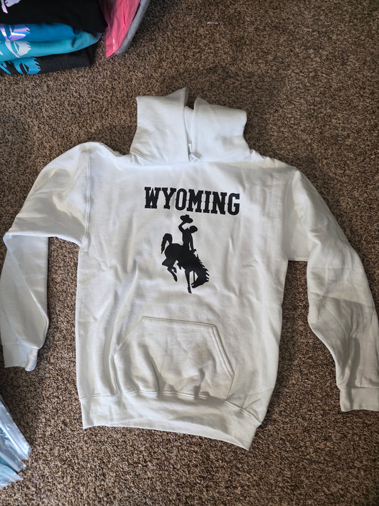 Wyoming cowboy kids hoodies