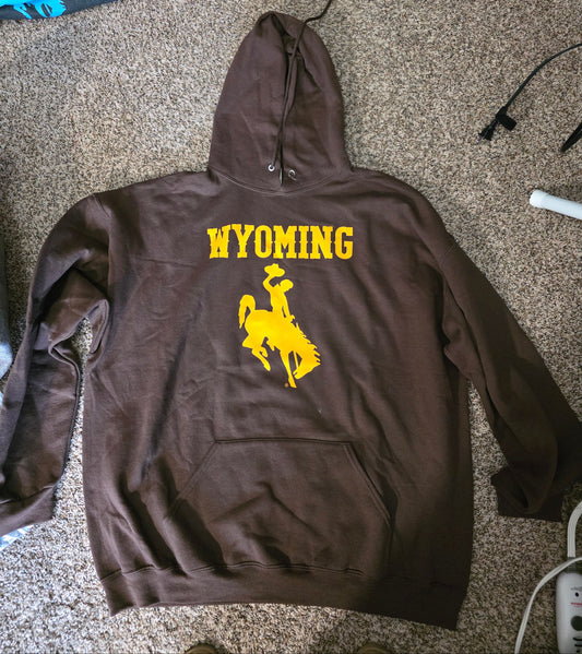 Wyoming cowboy hoodies for adults