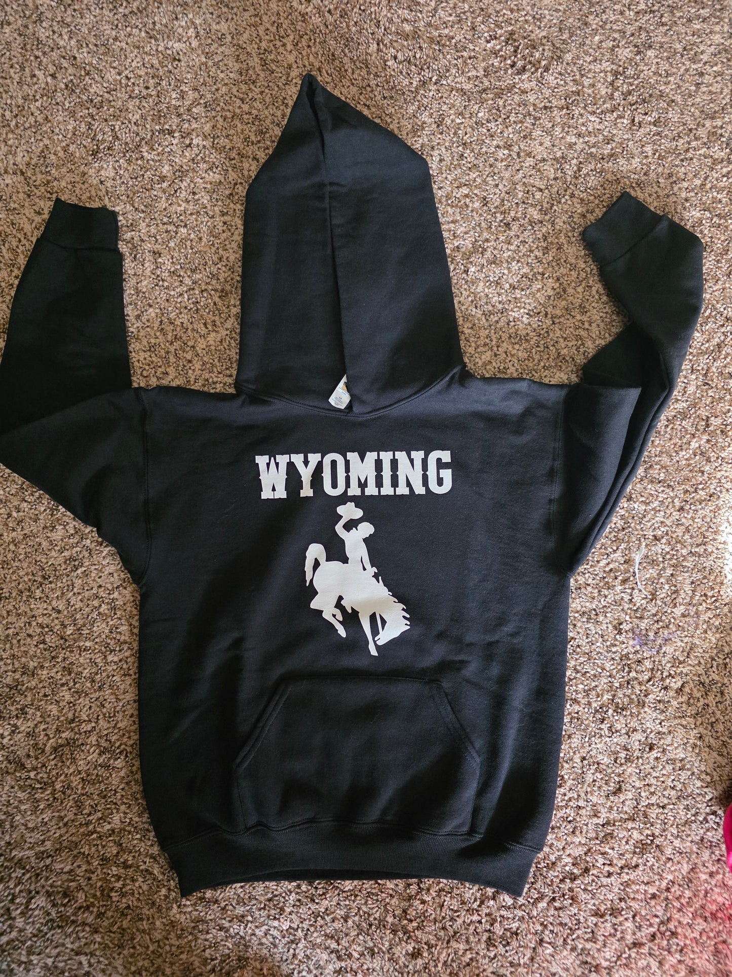 Wyoming cowboy kids hoodies