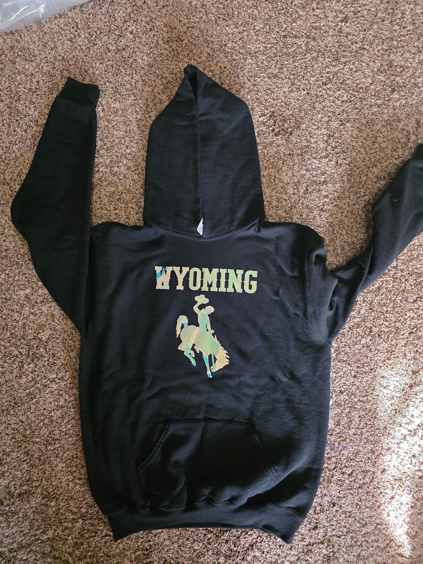 Wyoming cowboy kids hoodies