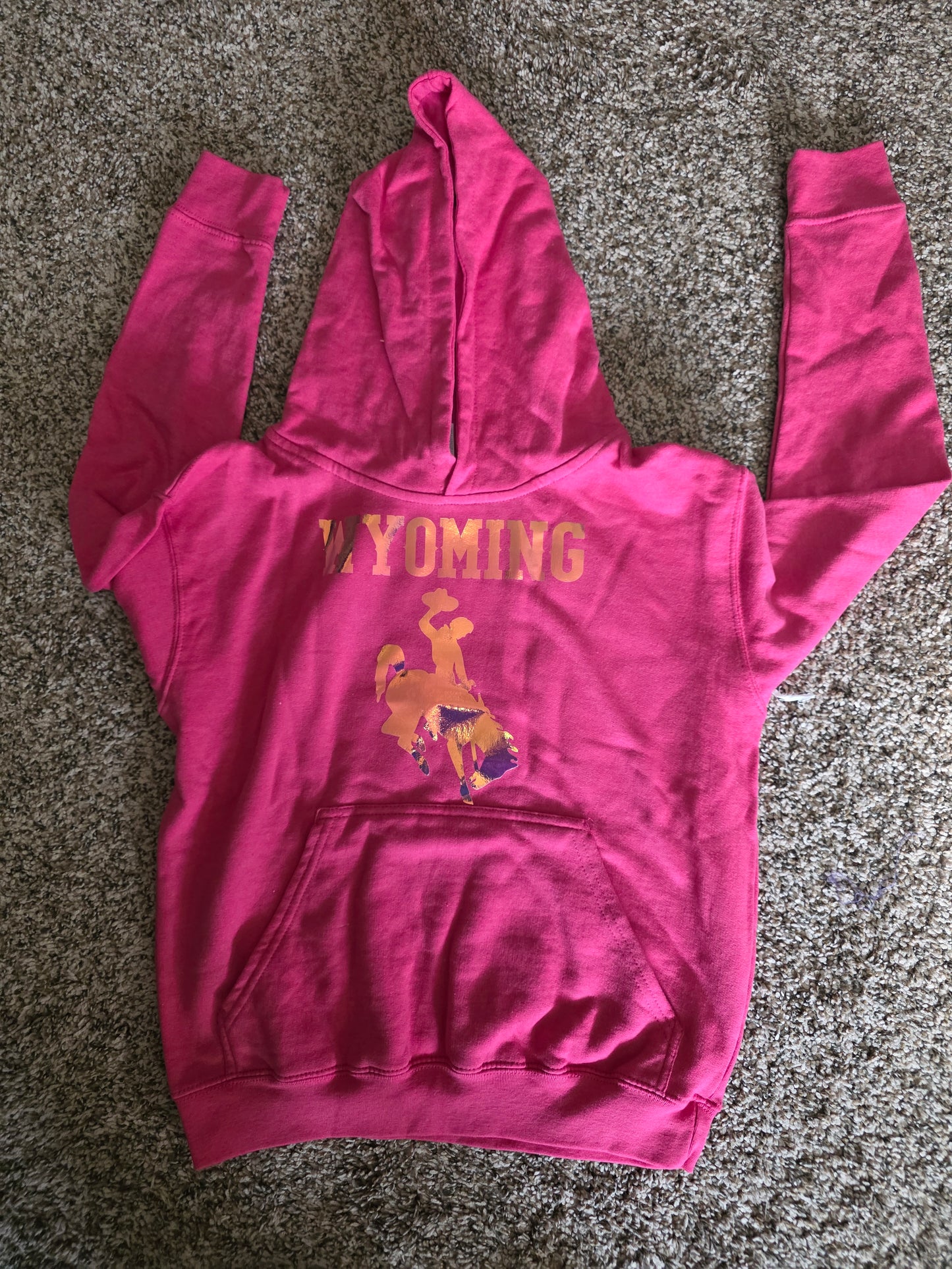 Wyoming cowboy kids hoodies